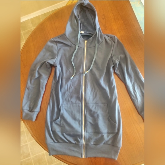 Zeagoo Womens Zip Up Fleece Long Hoodie NEW Small - Picture 3 of 5